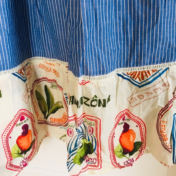 Farm Rio Pineapple Beach Maxi Dress Tropical Summer Maximalist - Picture 11 of 16